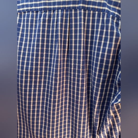 J.Crew Plaid Sunwashed Oxford Tailored Large Blue Business Casual Shirt Office - Picture 4 of 16